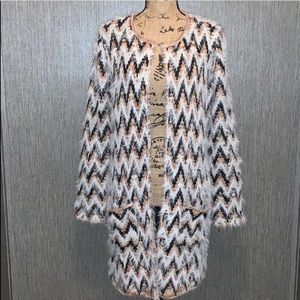 Signature Studio Chevron Cardigan Size L